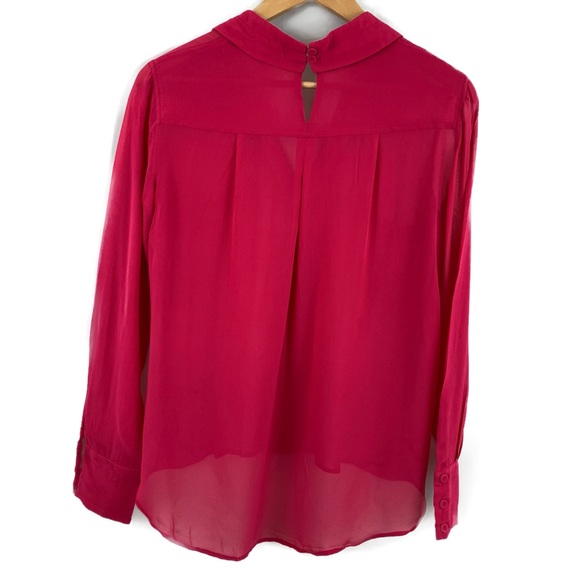 BCBGMAXAZRIA Women's Pink Emma Button-down Blouse - Picture 3 of 6